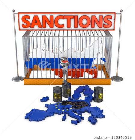 Russia in a cage and European Union Russia in a cage and European Union 120345518