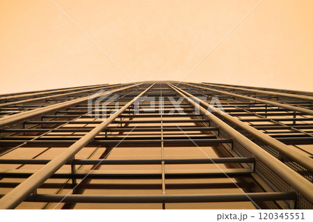 Colorful glass skyscrapers, building facades, minimalistic cityscape, modern architecture Colorful glass skyscrapers, building facades, minimalistic cityscape, modern architecture 120345551