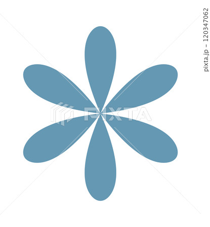 Trendy contemporary floral brutalist element 120347062
