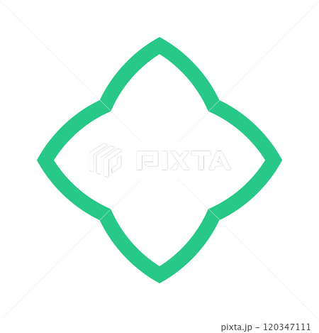 Outline floral primitive brutalist element Outline floral primitive brutalist element 120347111