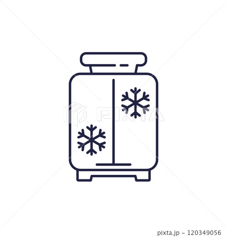 cryotherapy icon, cryogenic therapy line vector 120349056