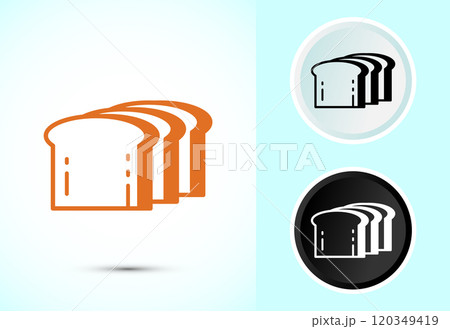 Bread Icon Design Illustration, Bakery Icon 120349419