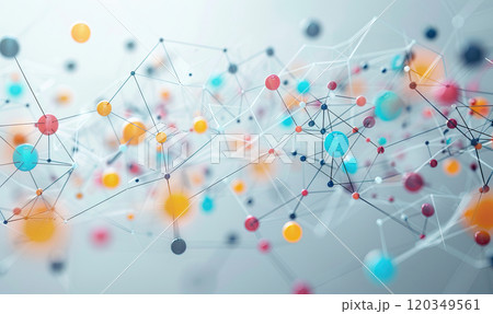 Abstract Network Connectivity Background, Generate AI 120349561