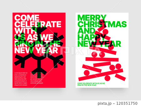 Happy New Year 2024 and Merry Christmas. Poster. 120351750