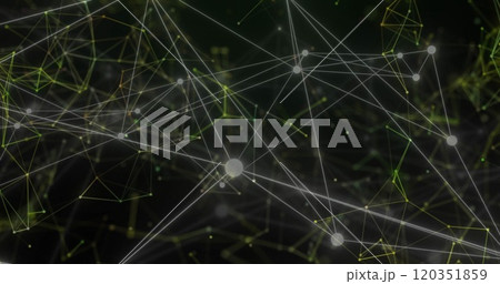 Image of network of connections on black background Image of network of connections on black background 120351859