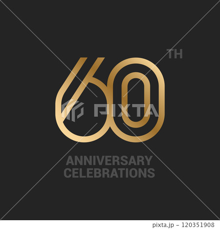 Anniversary logo or emblem design for event. Anniversary logo or emblem design for event. 120351908