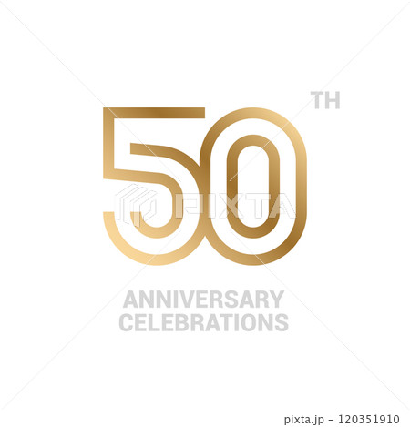 Anniversary logo or emblem design for event. Anniversary logo or emblem design for event. 120351910