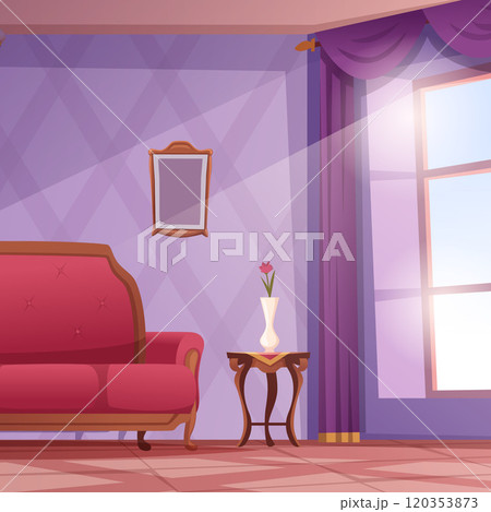 room interior. living room with big lighting window room interior. living room with big lighting window 120353873