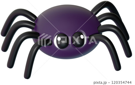 3d cute Spider, wild animal for decorating on halloween 3d cute Spider, wild animal for decorating on halloween 120354744