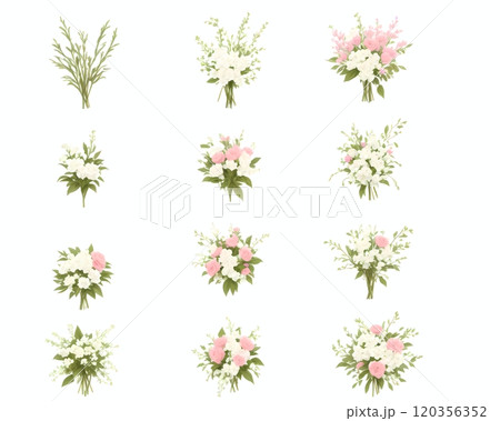 AIで生成した様々な花のイラスト 120356352