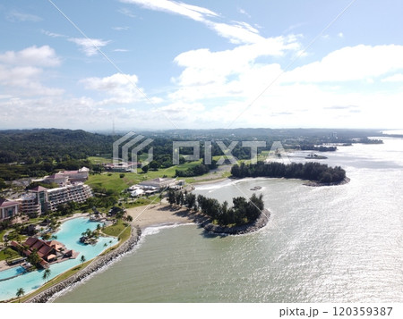 Bandar Seri Begawan in Brunei is a beautiful and harmonious Asian nation, situated on the northern coast of Borneo in the South China Sea. The purest air, immaculate coastline, lush rainforest. 120359387