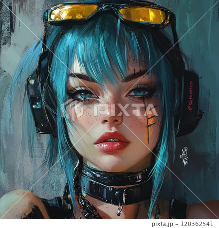 サイバーパンクガール 120362541