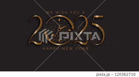 A vibrant illustration celebrating the New Year 2025 A vibrant illustration celebrating the New Year 2025 120362710