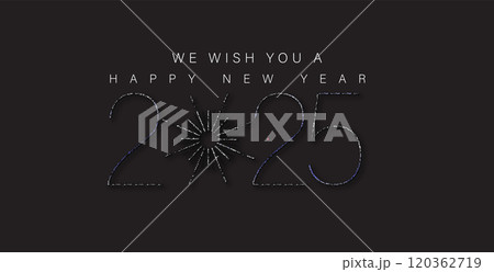 A vibrant illustration celebrating the New Year 2025 A vibrant illustration celebrating the New Year 2025 120362719