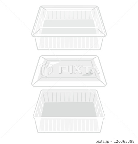 透明な使い捨てプラスチックパックセット1 120363389