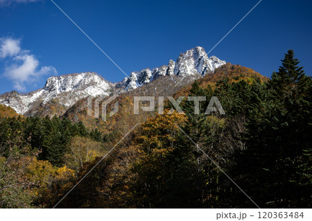 定山渓の秋紅葉 120363484