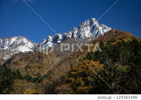 定山渓の秋紅葉 120363486