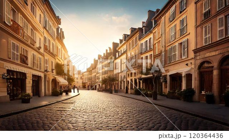 フランス風の街並み 120364436