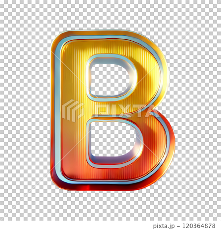 3D letter B 3D letter B 120364878