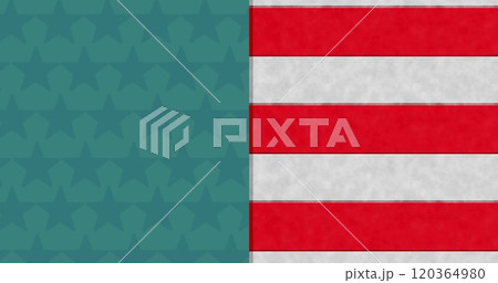 Image of red and white stripes of american flag and blue copy space 120364980