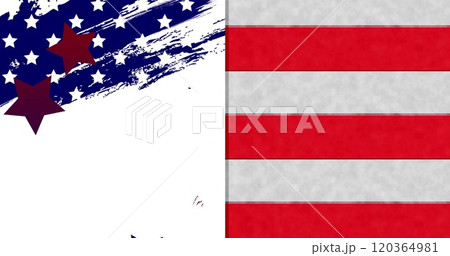 Image of stars and stripes of american flag 120364981