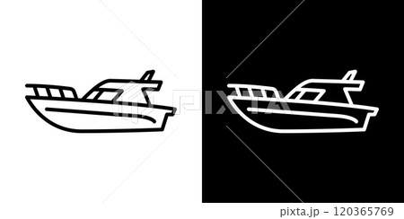 フェリーのシンプルなアイコン 120365769