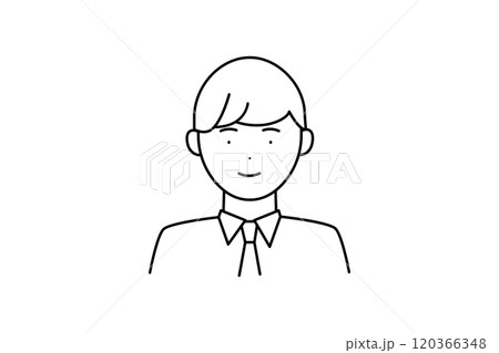 人物　男性　イラスト　ビジネス　透過 120366348