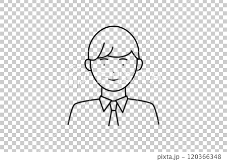 人男性插畫商業透明 120366348