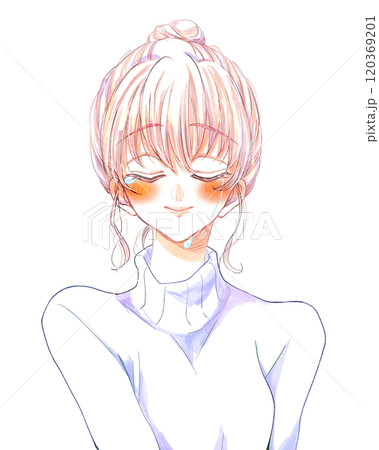 うれし泣きしている女性 120369201