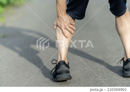 ふくらはぎの肉離れ 肉離れ ボディパーツ パーツ ふくらはぎの肉離れ 肉離れ ボディパーツ パーツ 120369901