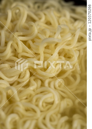 details of flour noodles with eggs during cooking 120370266