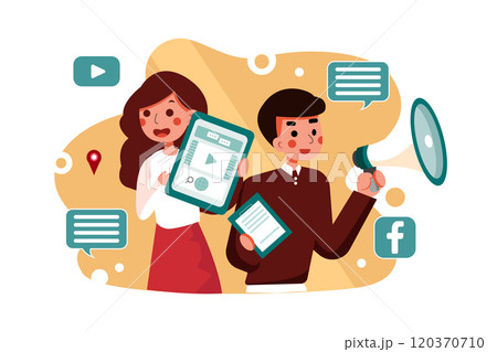 Publisher & Advertiser concept Publisher & Advertiser concept 120370710