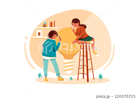 Startup team searching for new ideas 120370725