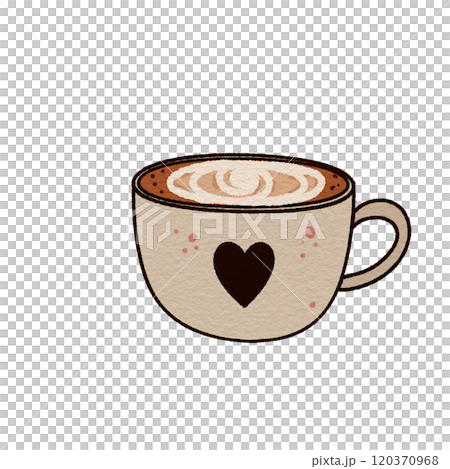 coffee cup with heart coffee cup with heart 120370968