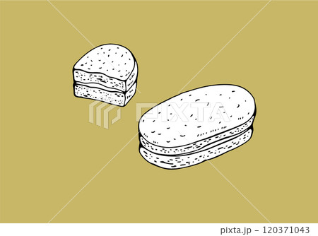 ダックワーズのイラスト ダックワーズのイラスト 120371043