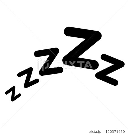 Symbol of sleep. Flying letter Z. Comic book element. Nap sticker Symbol of sleep. Flying letter Z. Comic book element. Nap sticker 120371430