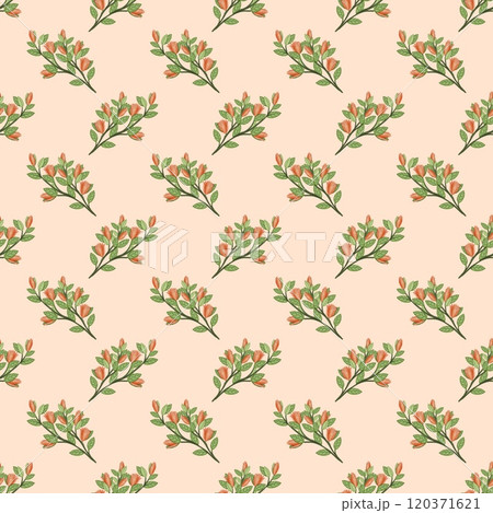 Seamless pattern Champaca flower hand drawn Cute Retro Style on colorful background. Seamless pattern Champaca flower hand drawn Cute Retro Style on colorful background. 120371621