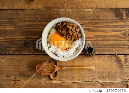 なめたけ卵かけご飯 120371956