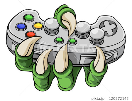 Video Gamer Game Gaming Controller Claw Hand 120372145