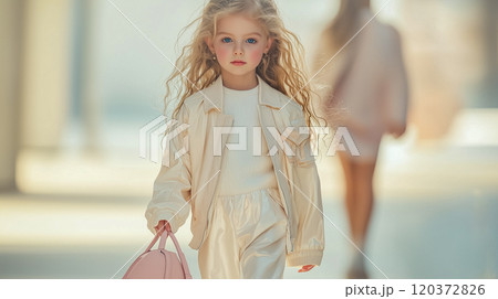 T台の上の魅力的な少女 T台の上の魅力的な少女 120372826