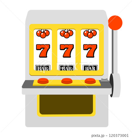 スロットマシンのイラスト 777揃いのイラスト素材 [120373001] - PIXTA