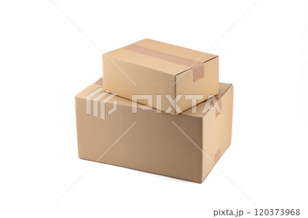 ダンボール 白バック 120373968