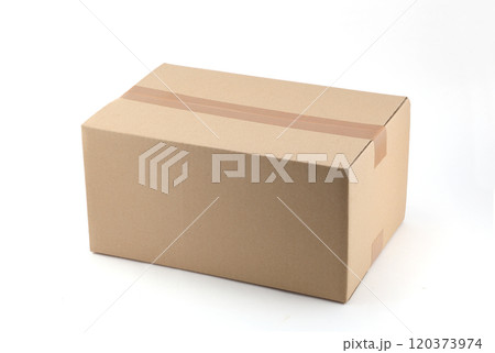 ダンボール 白バック 120373974