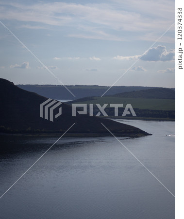 Scenic view of sea against sky,Bakota,Ukraine 120374338