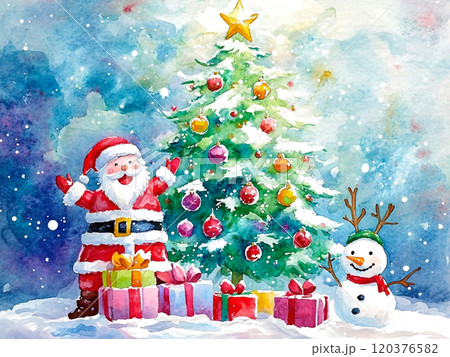 楽しいクリスマスのイラスト素材 [120376582] - PIXTA