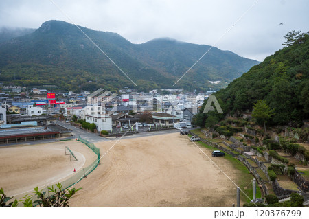 日本の香川県の小豆島の桟敷の歴史的な美しい風景 120376799