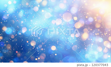 A vibrant display of colorful bokeh lights against a blurred blue background, featuring varying sizes of circular highlights. The image evokes a dreamy, festive atmosphere A vibrant display of colorful bokeh lights against a blurred blue background, featuring varying sizes of circular highlights. The image evokes a dreamy, festive atmosphere 120377043