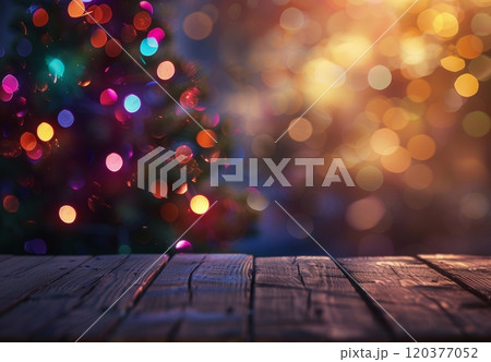 vibrant bokeh effect with multicolored circles of light against a blurred background. The bright orbs create a dreamy, festive atmosphere perfect for abstract or celebratory themes 120377052