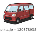 郵便局の集配車のイラスト 120378938