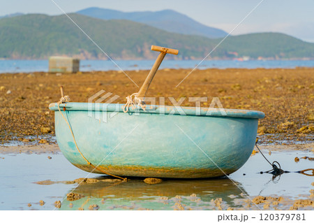 Vietnamese traditional boat. 120379781
